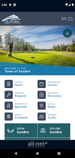 Town of Sundre Screen 2