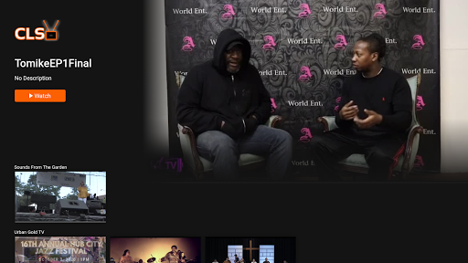 Android application CLSTV screenshort