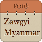 Cover Image of Herunterladen Zawgyi Myanmar Schriftarten  APK