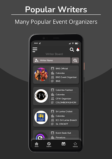 Event Seek Out Screen 3
