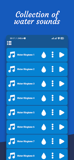 Android application Water Sounds Ringtones sms screenshort