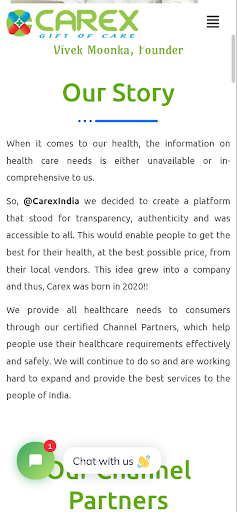 Carex India Screen 2