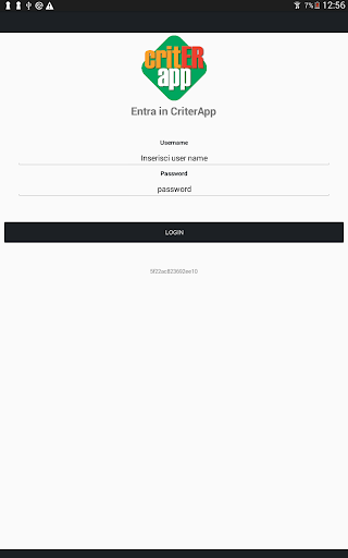 CriterApp Screen 2