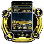 Cover Image of Unduh Golden Sport Car Launcher Theme 1.0.0 APK