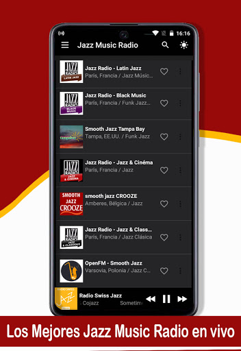 Android application Jazz Music Radio screenshort