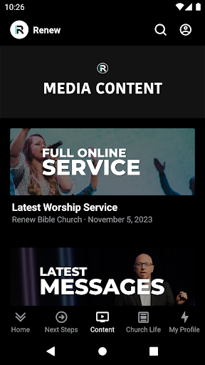 Screenshot of Renew Bible Church