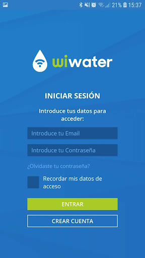 Android application WiWater screenshort