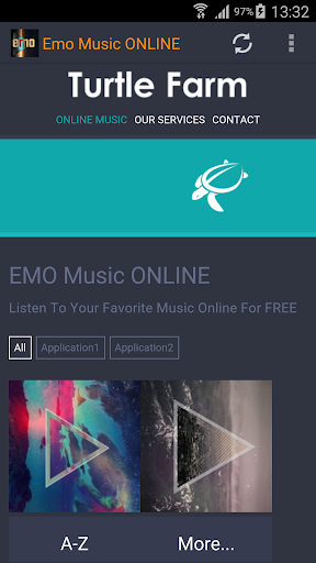 Android application Emo Music ONLINE screenshort
