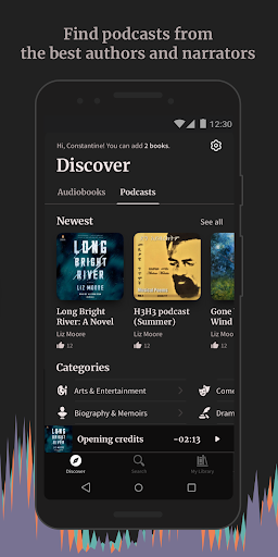 Android application Semu Audiobooks & Podcasts screenshort