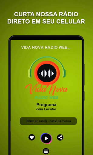 Android application Vida Nova Rádio Web screenshort