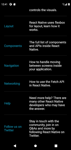 Android application Pede Água screenshort