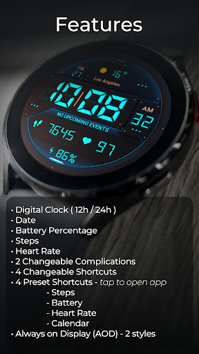 TVV Digital Watch Face screenshot 2