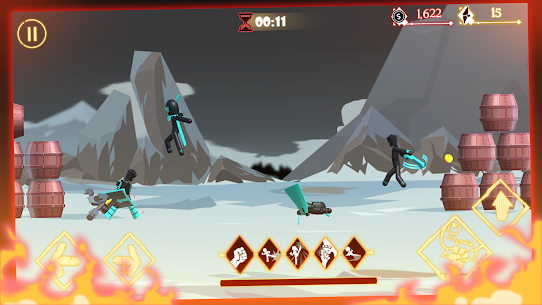 Stick Warrior Fight 3D MOD APK (EXTRA SPIN/ENEMY CAN’T ATTACK) 4