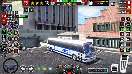 US Police Bus Games 3D