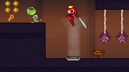 Red Stickman: Stick Adventure MOD APK (onbeperkt goud) 5