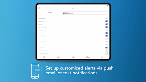 Screenshot of Arrowhead Mobile Banking
