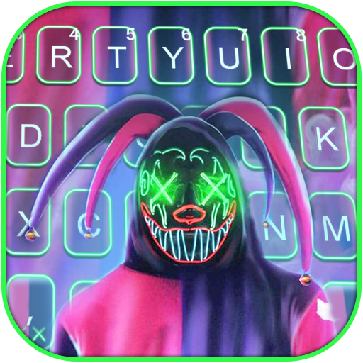 Neon Joker Maskman Keyboard Ba logo