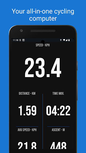 Android application Ride Recorder - Bike computer screenshort