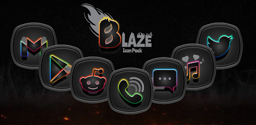 Blaze Dark Icon Pack Mod APK 2.0.1 (Patched)