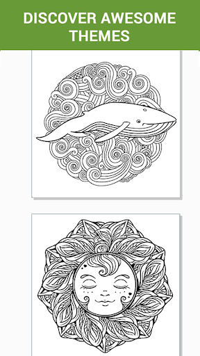 Android application Mandala Coloring Games screenshort