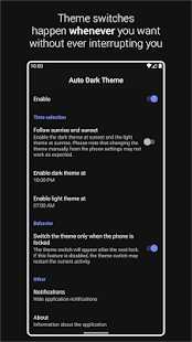 Automatic Dark Theme for Android 10 Screenshot