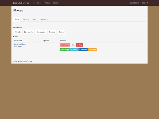 Friends Referee Screen 3