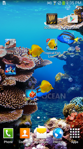 Ocean Aquarium Live Wallpaper Screen 2