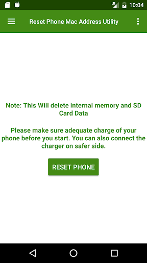 Reset Phone Factory Reset Screen 2