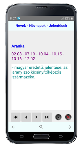 Nevek - Névnapok - Jelentéseik Screen 3