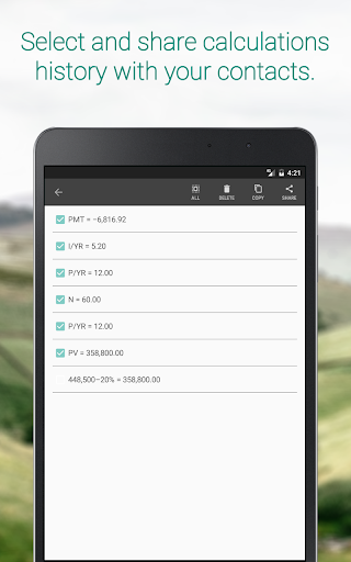 Screenshot of 10BA Pro Financial Calculator