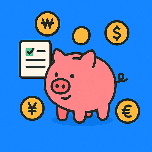 예산지킴이 가계부, 예산 관리, 여행 자금 관리