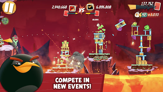 Angry Birds 2 Mod APK 3.16.1 (Unlimited gems, black pearls) Gallery 2