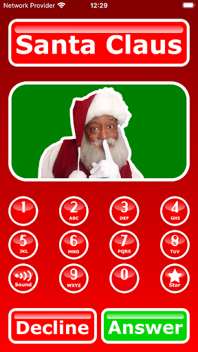 Android application Santa Calls & Texts You screenshort