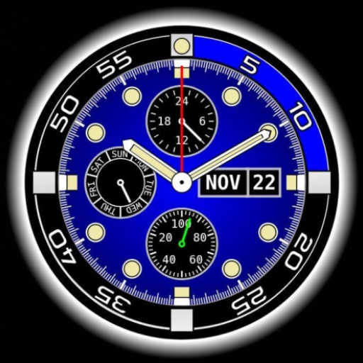 Clock Widget with Hero Bezel logo