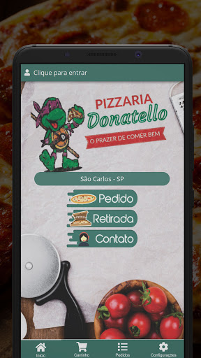 Android application Pizzaria Donatello screenshort