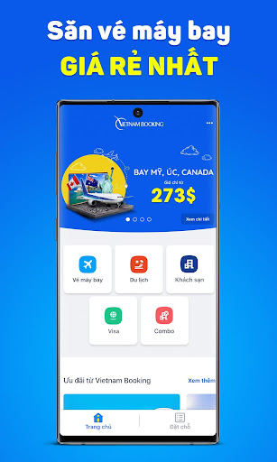 Android application Vietnam Booking screenshort