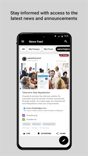 Android application parentsatwork screenshort