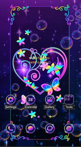 Android application Rainbow Heart - Wallpaper screenshort