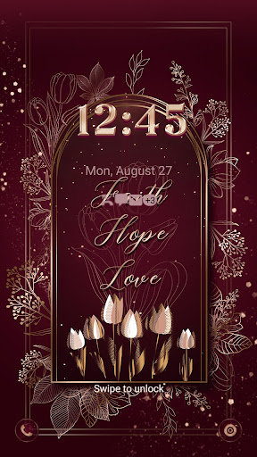 Faith HopeLove Tulip-Wallpaper Screen 2