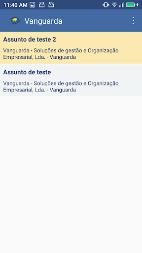 Vanguarda - Notificações Screen 2