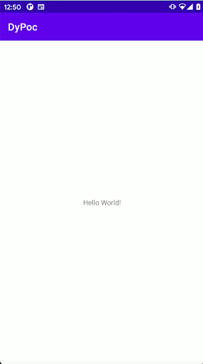 Android application DyPOC screenshort