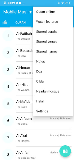 Android application Mobile Muslim - Qibla Finder, screenshort