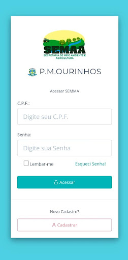 Android application SIMICAM Meio Ambiente Ourinhos screenshort
