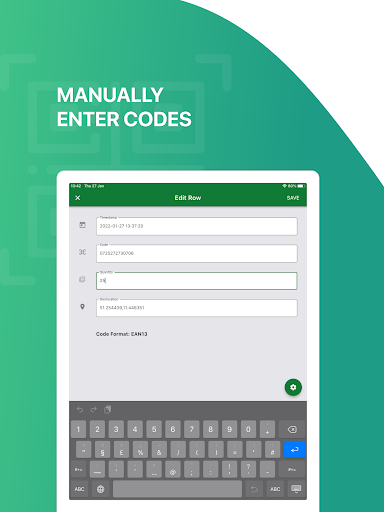 Scan to Excel - QR and Barcode