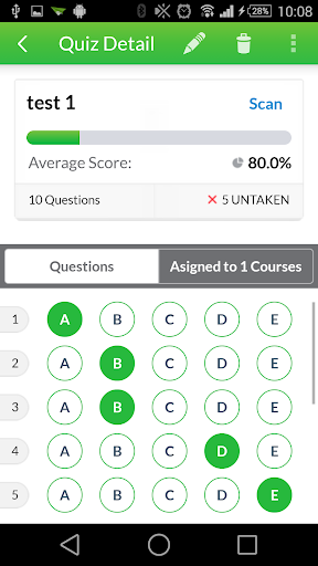 Quick Key - Mobile Grading App Screen 2