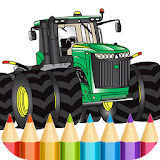 Tractors Coloring Pages Game icon