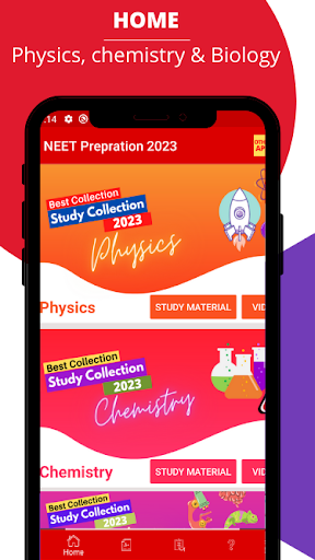 Android application NEET 2023 Exam Preparation screenshort