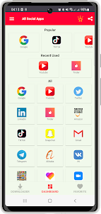All Social Media in One App