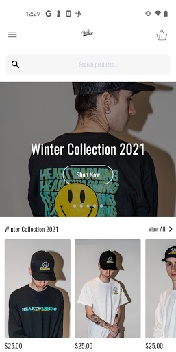 Android application WEHERE Apparel screenshort