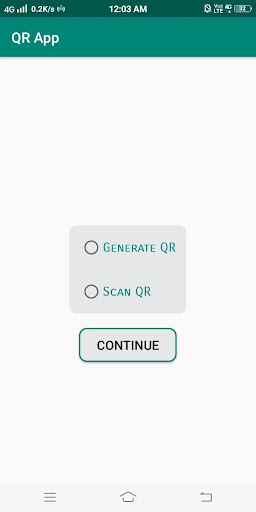 QR Generator and Scanner Screen 3